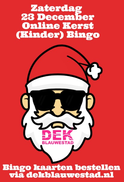 Zaterdag 23 december 14:00uur online kerst kinder bingo
