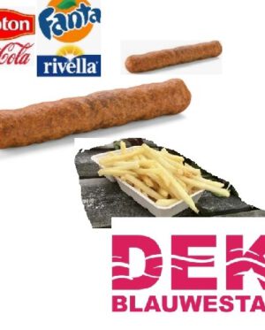 Frikandel Menu 2 Frikandel met Grote Patat en drinken